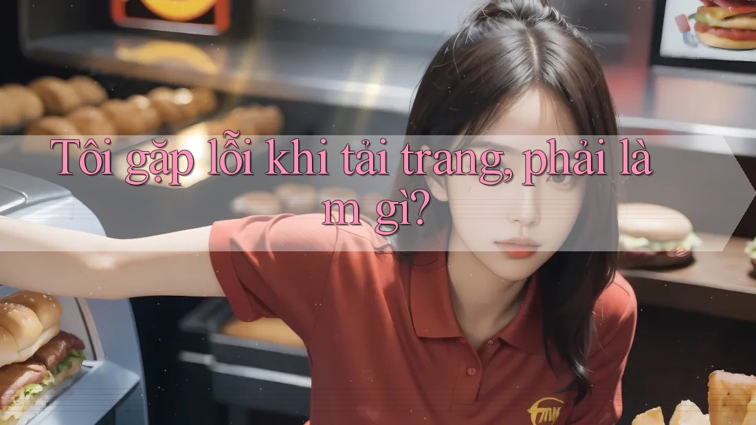 Tôi gặp lỗi khi tải trang, phải làm gì? Tôi gặp lỗi khi tải trang, phải làm gì?